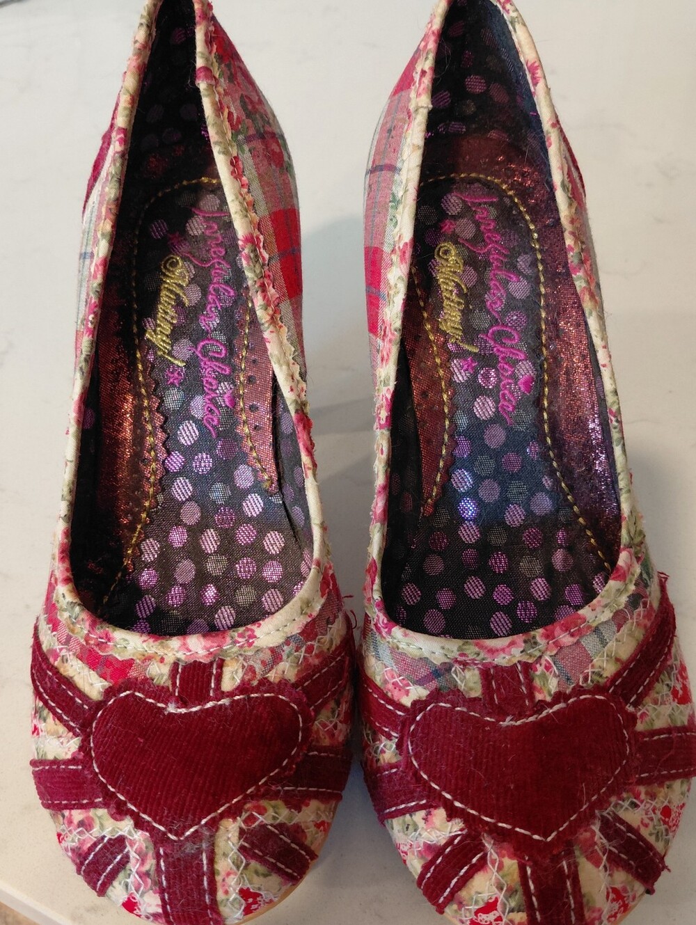 Women’s Floral Pink Heart Shoes